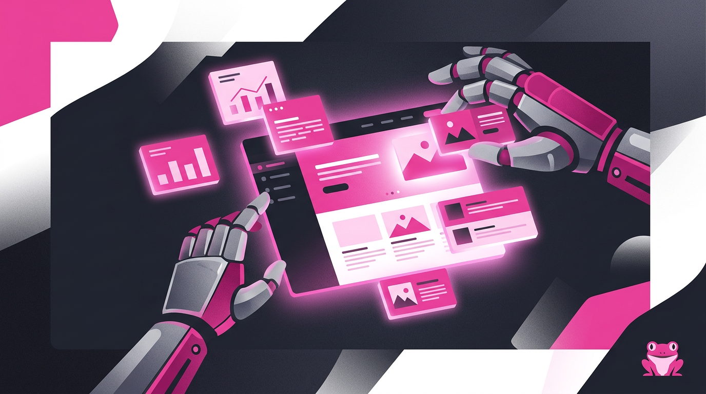 AI web design & automation by Pink Frog Studio